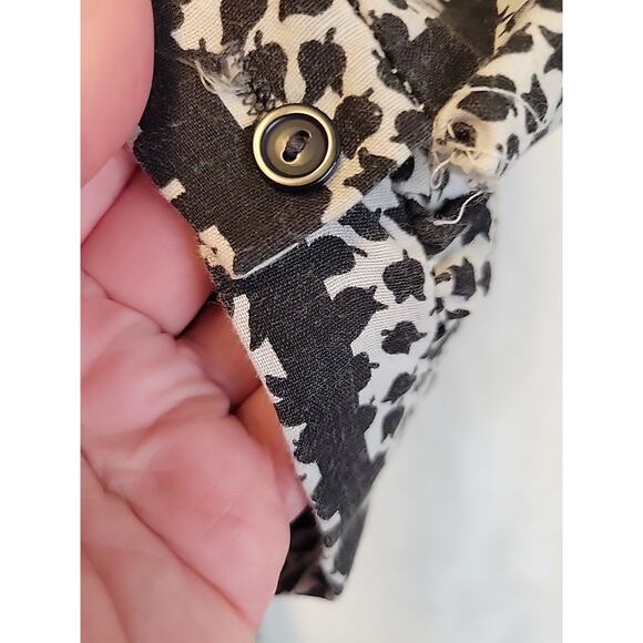 Vtg 80s Prairie Midi Dress Floral Cottage Modest Church Pockets‎ Granny Size 8 - Picture 5 of 13